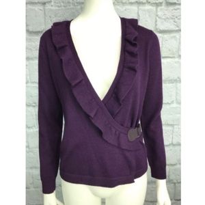 Avellini Women's Size Large Merino Wool Cardigan
